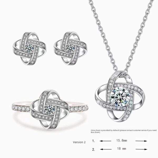 Advanced Clover Necklace Ring Earstuds - Image 1