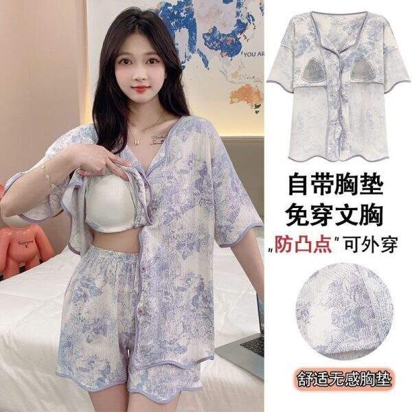 Fashion sleepwear and pants two-piece set - Image 4