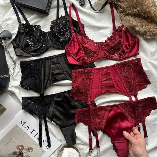 Lace bra underwear two-piece set - Image 1