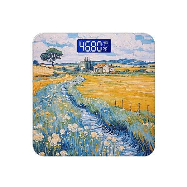 Oil painting style human weighing scale - Image 5