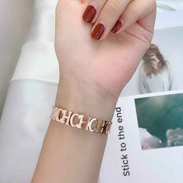 New letter bracelet titanium steel 18K gold bracelet - Image 3