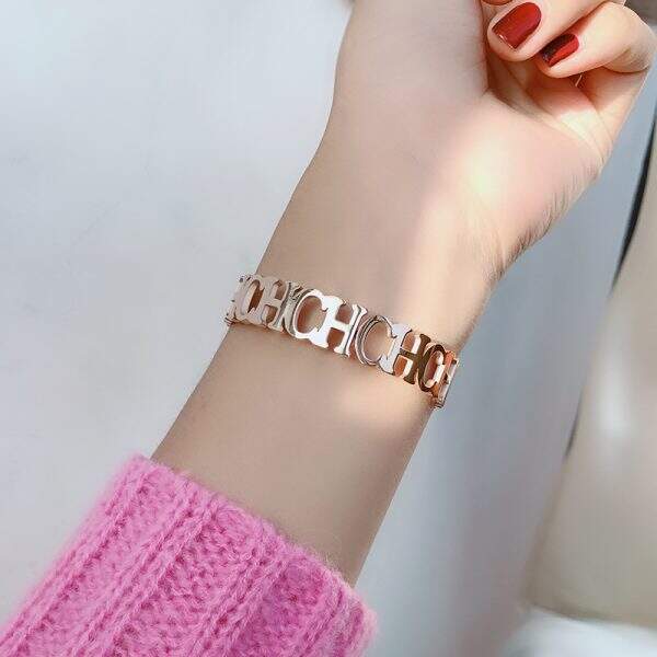 New letter bracelet titanium steel 18K gold bracelet - Image 2
