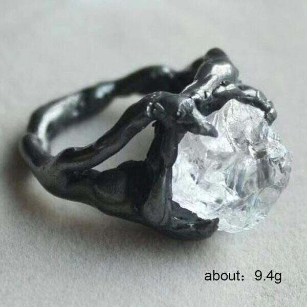 Creative personality imitation irregular crystal ring - Image 1