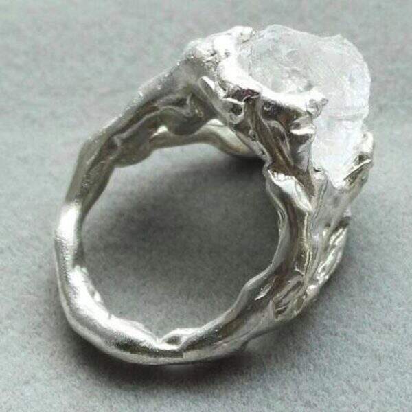 Creative personality imitation irregular crystal ring - Image 4