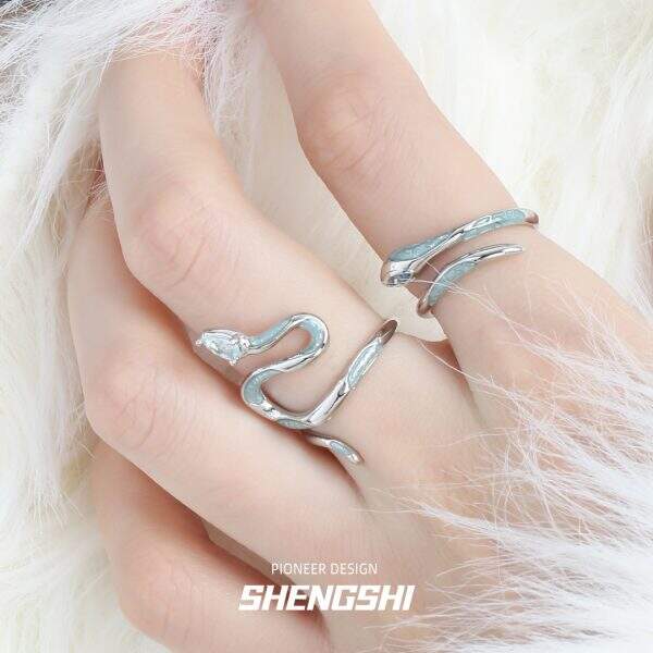 Original Ice Blue Snake Academy Ring - Image 2