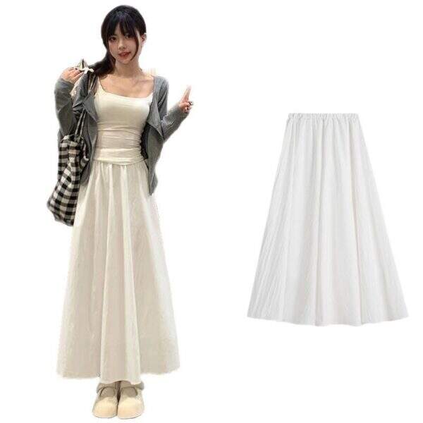 White midi skirt for women - Image 5
