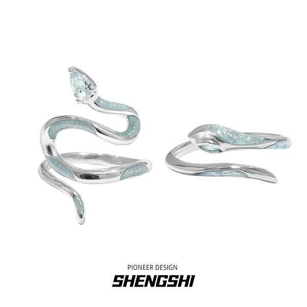 Original Ice Blue Snake Academy Ring - Image 1