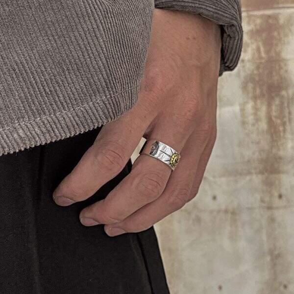 Thai Silver Fashion Men's Ring - Image 4