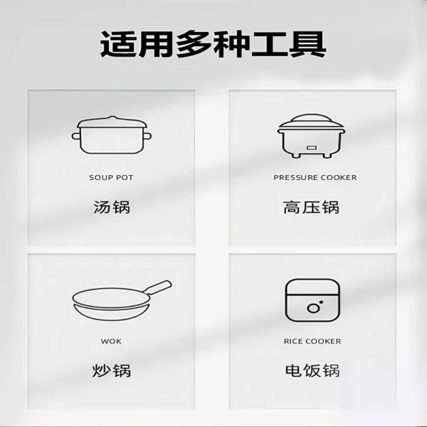 Stir fry pan, steaming tray, stainless steel steaming drawer partition - Image 5