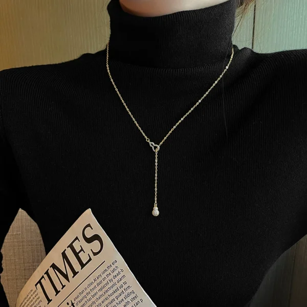 Tassel pendant gourd necklace - Image 2