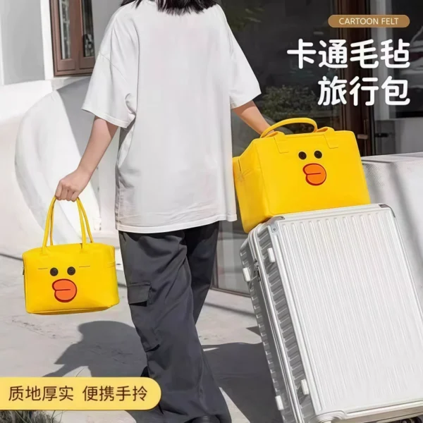 Cartoon bag, travel bag, storage handbag, large - Image 4