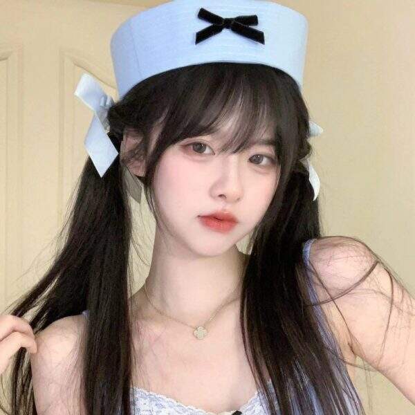Korean style fitted folding brimmed hat - Image 1