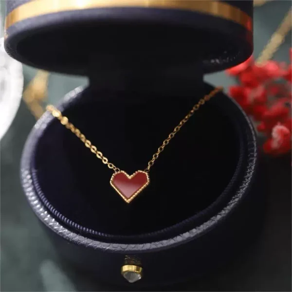 Love Heart Necklace Outlets Female Accessories - Image 1