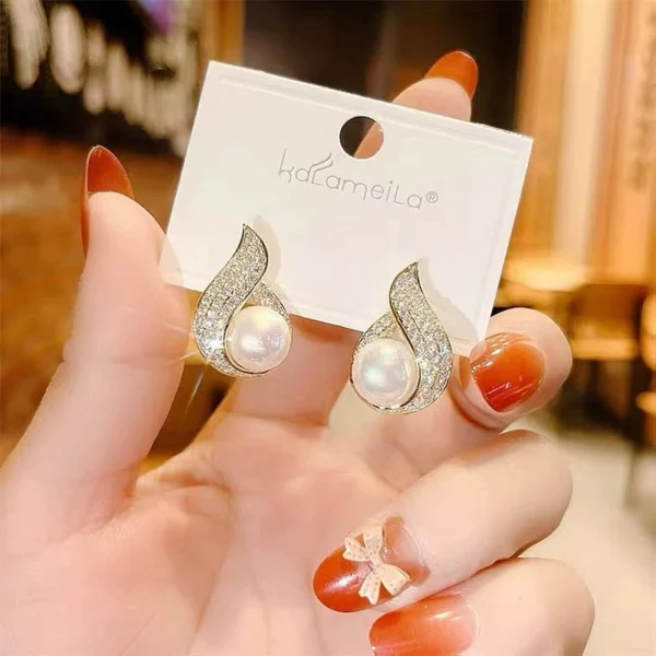 Advanced feeling full diamond earrings - Image 4