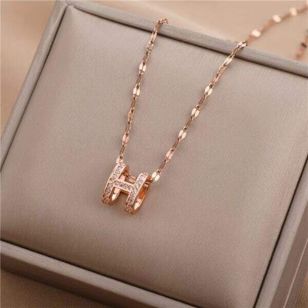 titanium steel necklace for women - Image 2