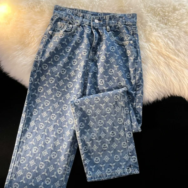 Trendy brand full print jeans for men - Image 2