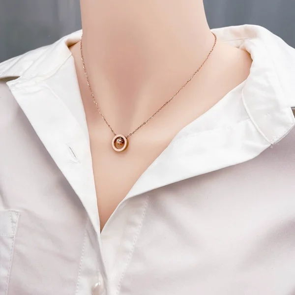 Outlet clearance Roman numeral pendant necklace for women - Image 2