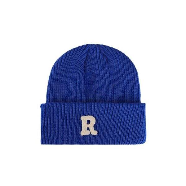 Knitted hat with letter R pattern - Image 5