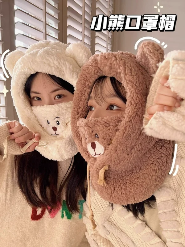 Little Bear Hat, Cute Winter Scarf - Image 2