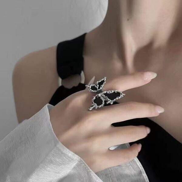 Black Butterfly Ring Female - Image 1