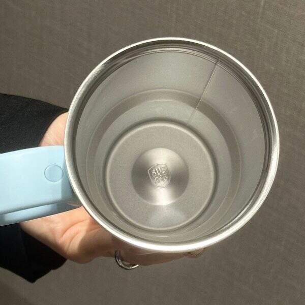 Stainless steel heat-resistant glass with straw - Image 2