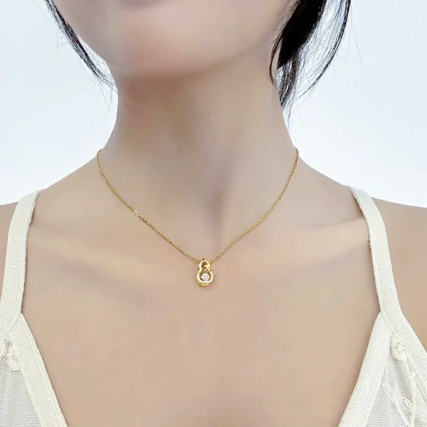 Outlet Clearance Lucky Gourd Collarbone Chain Outlets Female - Image 3