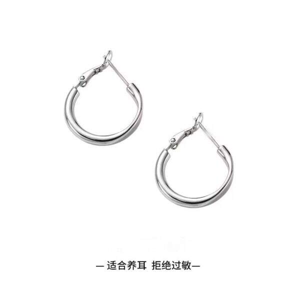 Silver needle earrings - Image 5