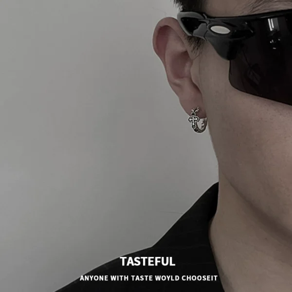 Earrings for men, trendy and niche design - Image 1