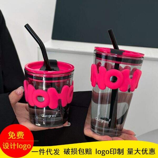 Wind high aesthetic glass water cup - Image 1