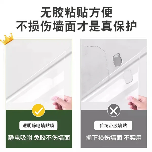 Static wall protection film does not damage the wall - Image 3