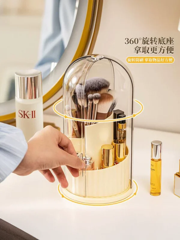 Makeup brush storage tube rotating - Image 4