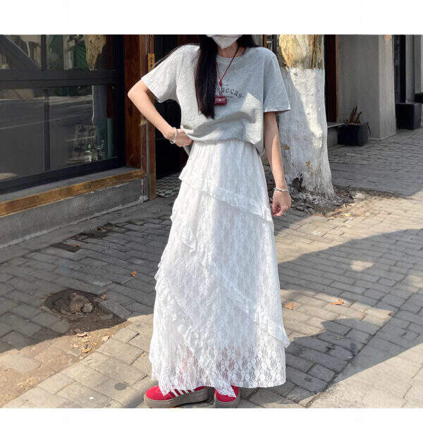 White women's long skirt - Image 2
