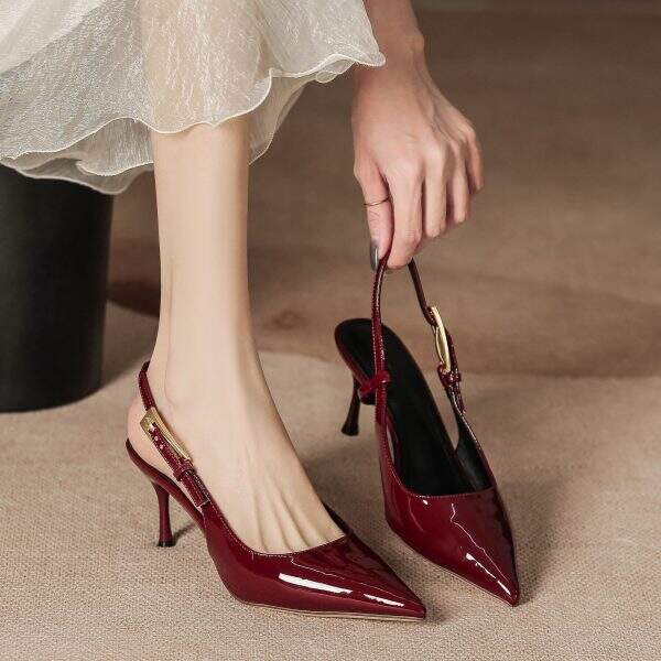 High heels pointed straight strap - Image 1