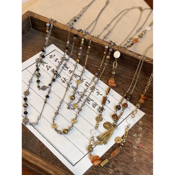 Vintage vintage long necklace for women - Image 2