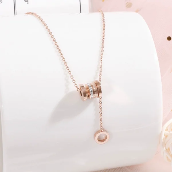 Luxury Roman numeral necklace - Image 3