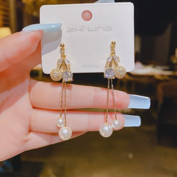 Pearl earrings, outlets, women's accessories - Image 2