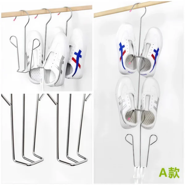 Stainless steel shoe rack dormitory balcony - Image 3
