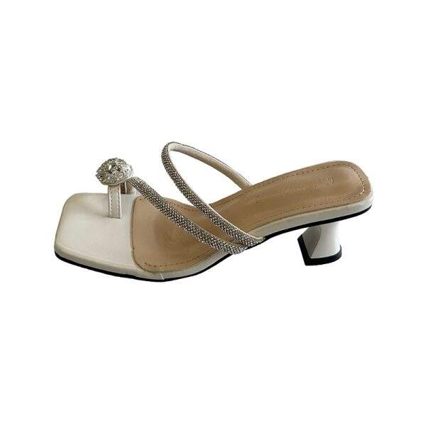 Diamond-studded high-heeled sandals - Image 5