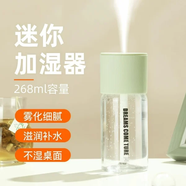 Mini USB air humidifier, home bedroom - Image 1