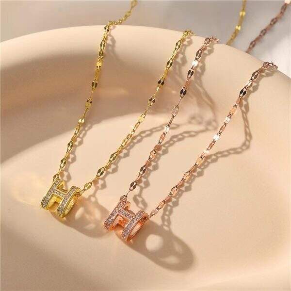 titanium steel necklace for women - Image 3