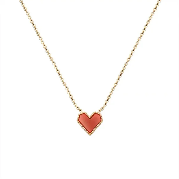 Love Heart Necklace Outlets Female Accessories - Image 5