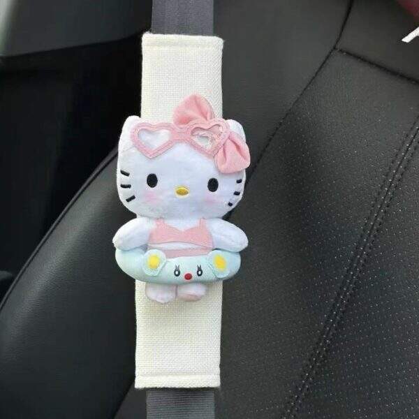 Cute plush seat belt shoulder protector - Image 3