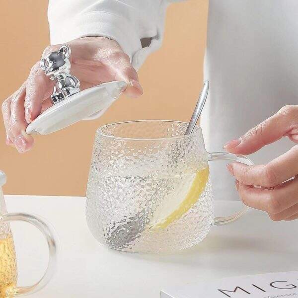 Little Bear Hammer Pattern Water Cup for Women - Image 3