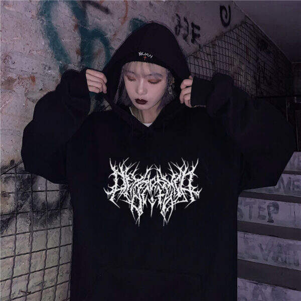 Hoodie long sleeved Harajuku - Image 1