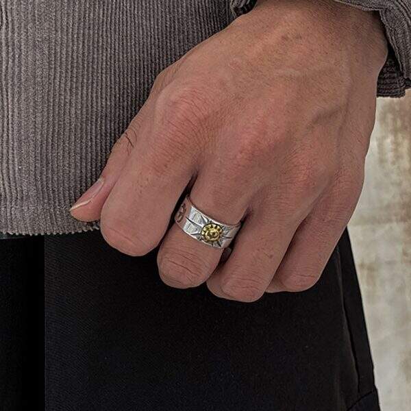 Thai Silver Fashion Men's Ring - Image 3