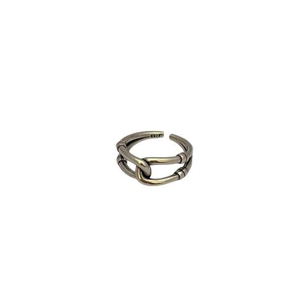 Korean style cross chain ring for women - Image 5