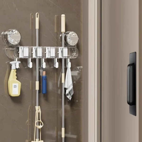 Double suction cup mop clip hook - Image 2