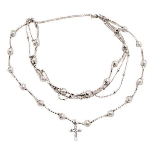 Pearl butterfly tassel necklace - Image 5