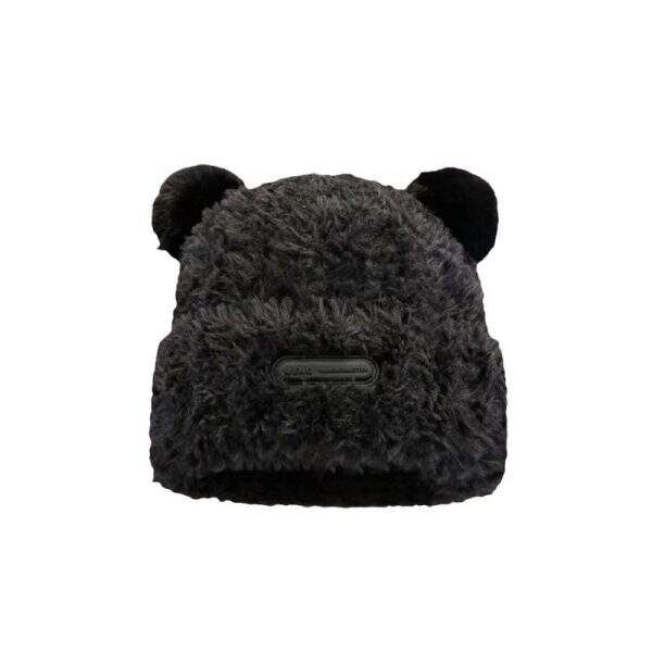 Little Bear Plush Knitted Hat Children - Image 5