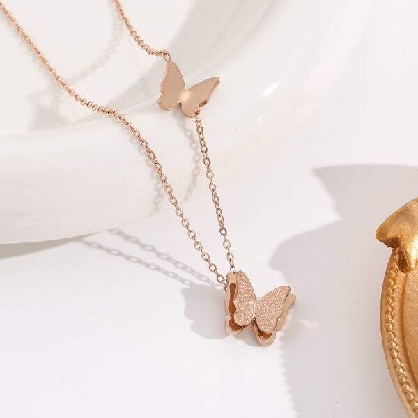 Butterfly necklace for women - Image 4